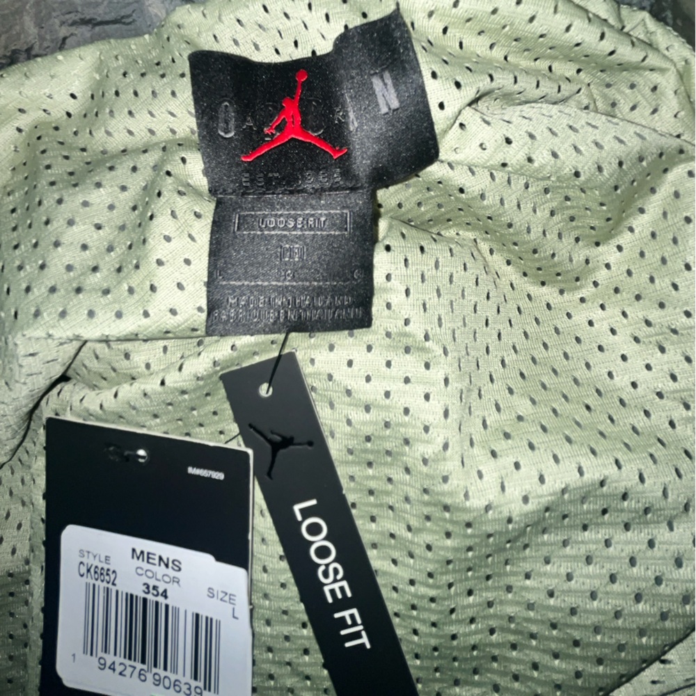 Nike Jordan Flight Full Zip Lightweight Jacket Loose Fit Warm Up Size Large New - Picture 5 of 10